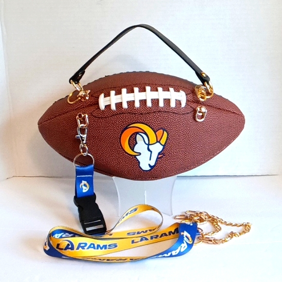 LIMITED EDITION HANDMADE Football Purse (LA RAMS) 🏈 - Picture 4 of 14